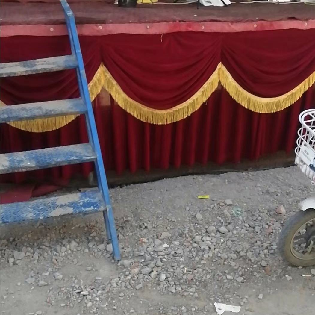 婚庆金丝绒舞台裙T台围裙酒店活动会议围布桌幔舞台车围布戏台裙