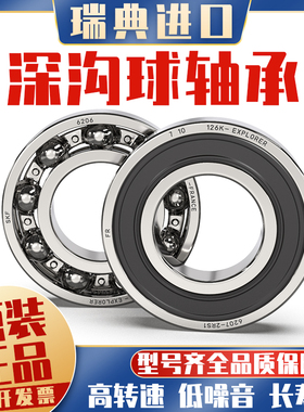 丹洋高速瑞典轴承 6200 6201 6202 6203 6204 6205 62062Z RS1 C3