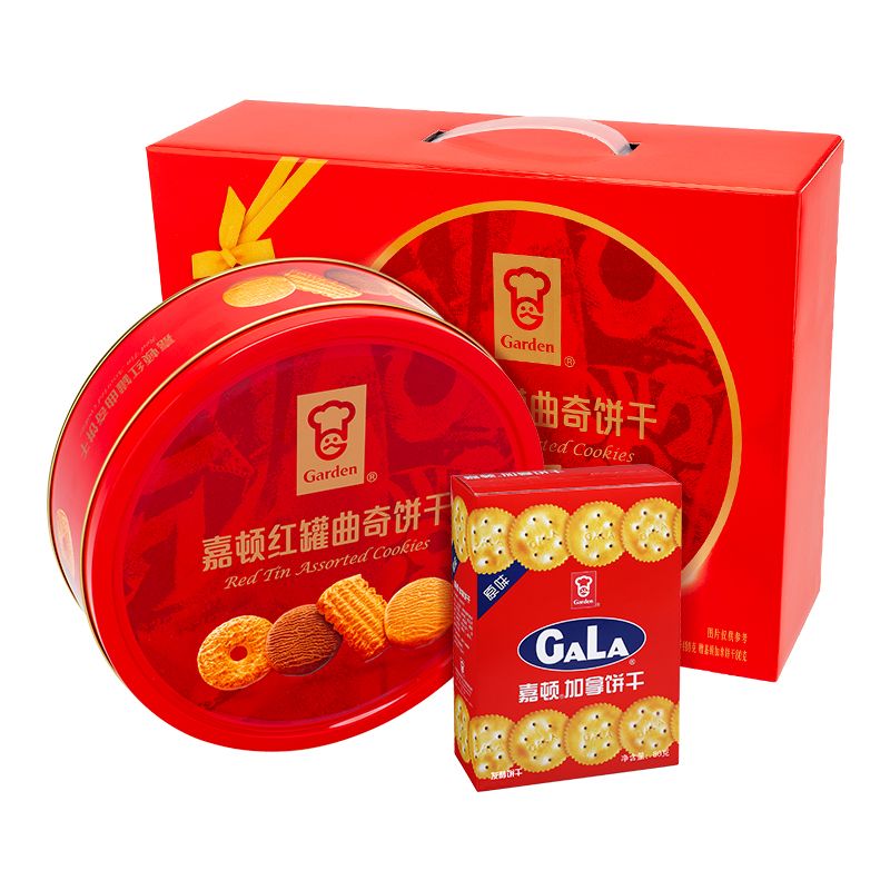 红罐曲奇饼干480g传统年货走亲戚休闲零食小吃