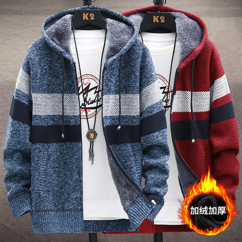 针织衫立领连帽款款毛线春秋