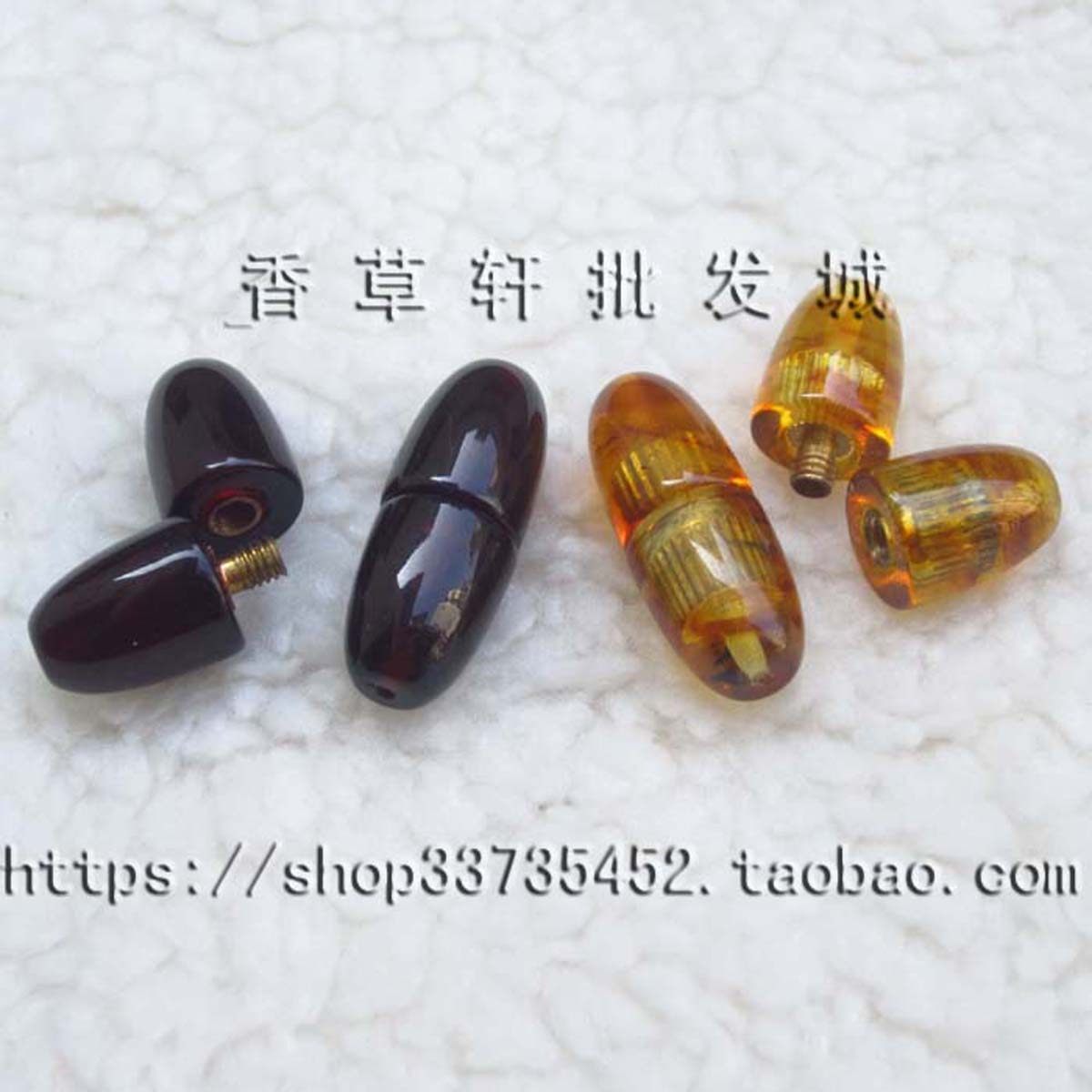 波罗的海 螺丝扣 天然琥珀项链扣 金珀 血珀 DIY手工配件 5568