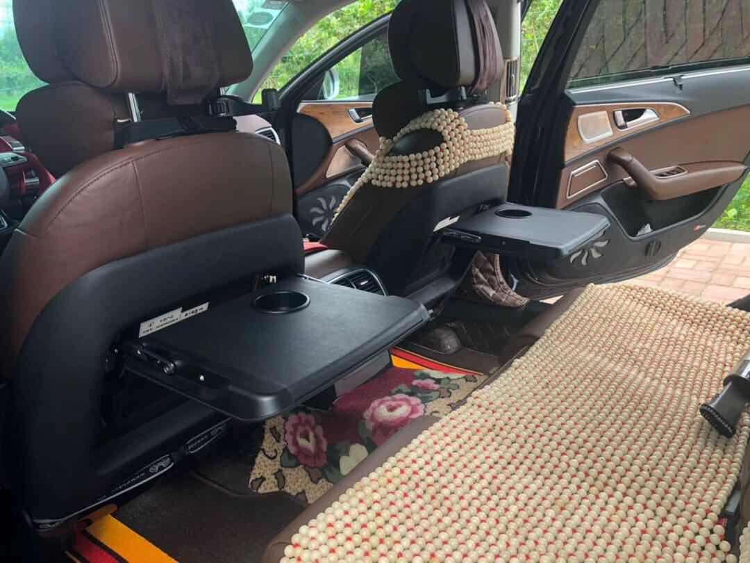奥迪A4L/A6L/q5L后排折叠小桌板商务小桌子q7小桌板改装用品A5