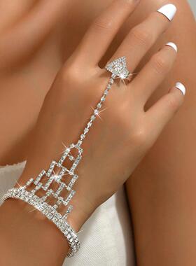 外贸火爆饰品 欧美跨境潮流夜店派对性感女手链手指环女戒指手环