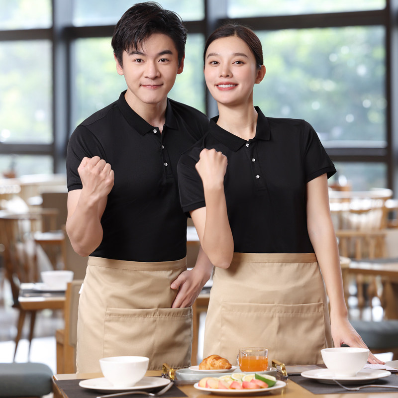 夏季新款青年翻领短袖t恤polo衫服务员工装上衣S2316p18,男装Polo衫,星座1507