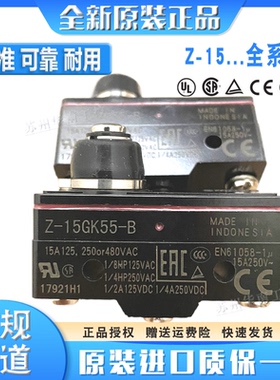 欧姆龙防水微动开关Z-15GW255-B 15GD55-B Z-15GW2255-B 15GK55-B