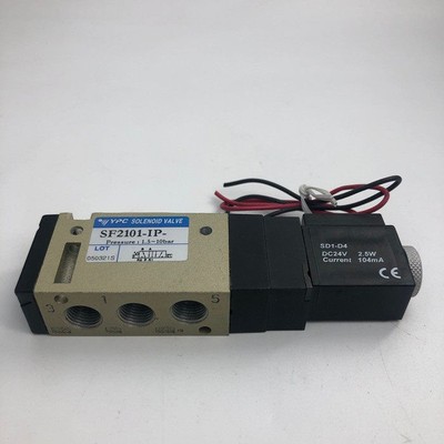 全新韩国YPC电磁阀SF2101-IP二位五通气动控制阀DC24V 220V