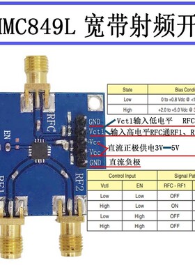 射频开关 单刀双掷射频开关 HMC849LP4CE 微波开关