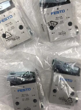 FESTO 直动圆头式阀 VS-3-1/8 2334 VS-4-1/8 3394 6808全新正品