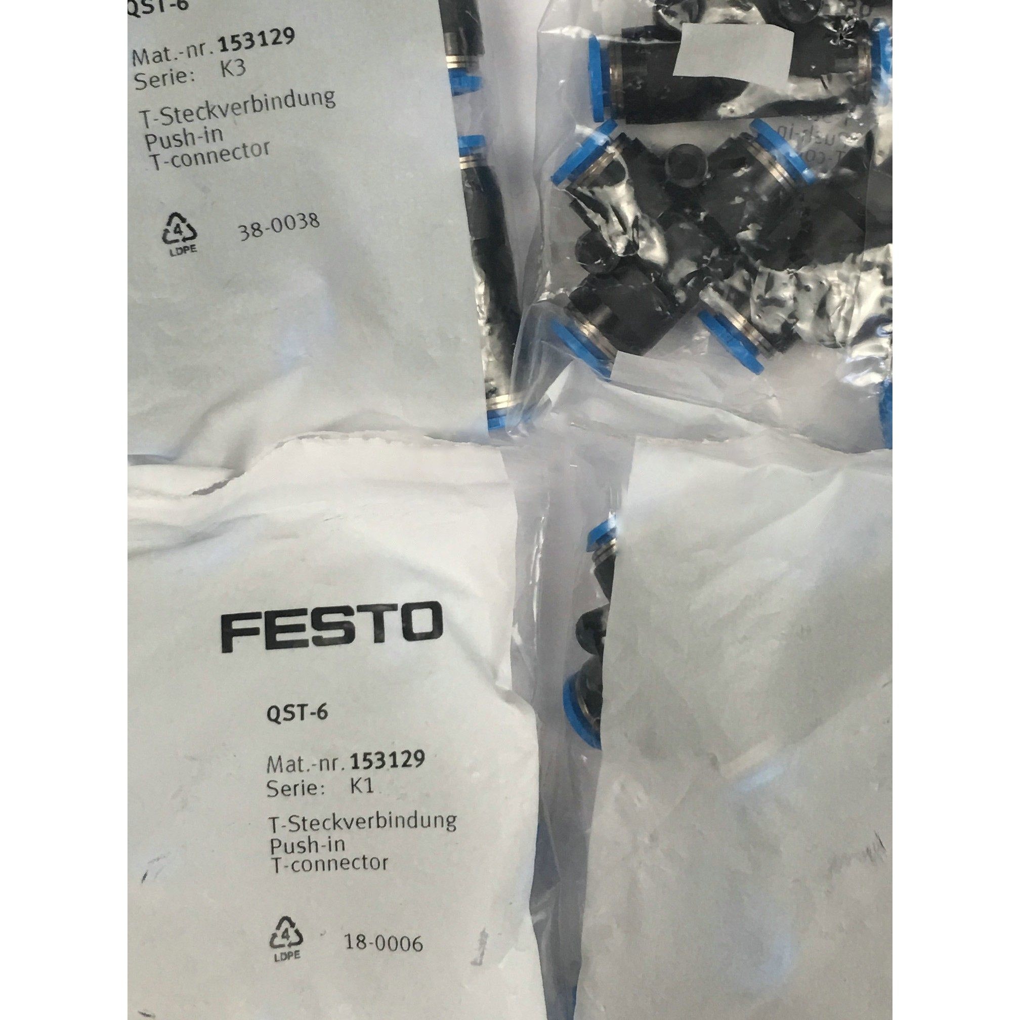 德国 FESTO 分气接头 QSLV2-1/2-12 153220 全新原装正品现货