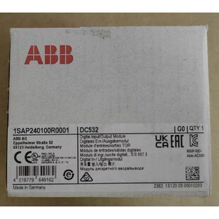 全新ABB 原装 现货1SAP240100R0001 ABBS模拟量输入 PLC模块DC532