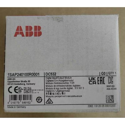 全新ABB PLC模块DC532 原装现货1SAP240100R0001 ABBS模拟量输入