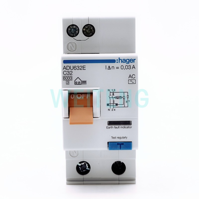 HAGER海格 ADU632E/625E 漏电断路器开关家用厨房卫生间空调保护