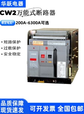 常熟开关厂框架断路器CW2-1600/3P 2000A/2500A/4000A/6300A
