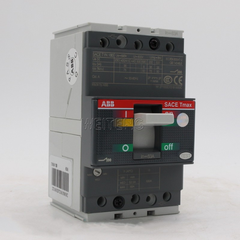 9年老店 ABB空气开 关 T1N160 63A 塑壳断路器 SACE-Tmax 三相总