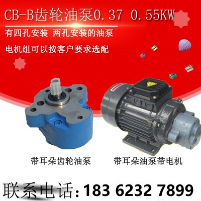CBW-6/4/10液压润滑泵CB-B6/B4/B10/B2.5齿轮油泵电机YS7134/550W