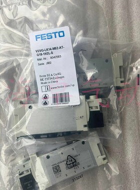 FESTO电磁阀VUVG-LK14-LK10-B10-B52-M52-T-RZT-AT-M5-G18-1H2L-S