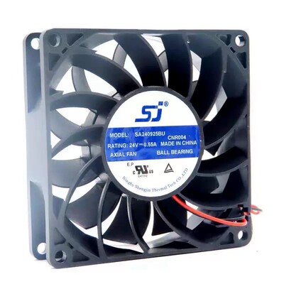 全新SJ SA240925BU 24V 0.55A 9CM 9025 2线变频器散热风扇