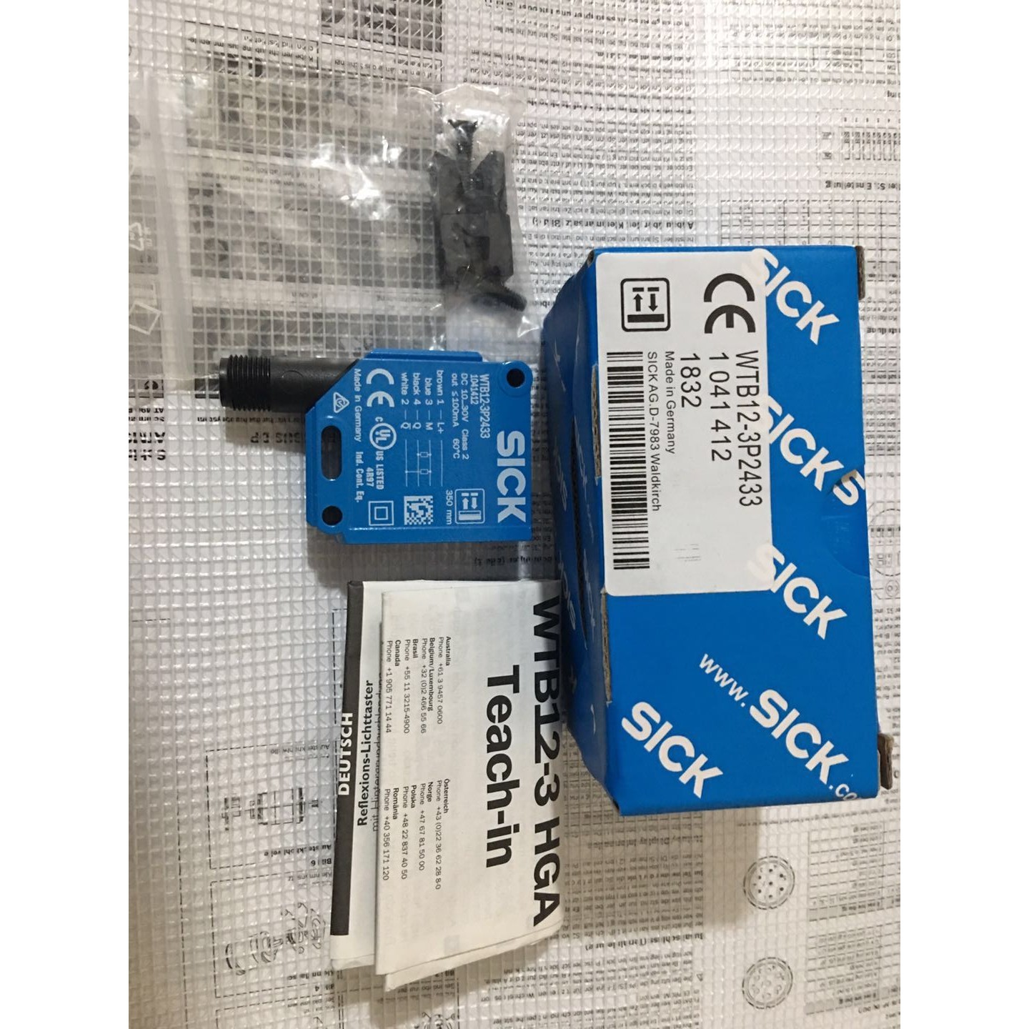 1041412 WTB12-3P2433全新原装正品德国SICK施克光电开关现货