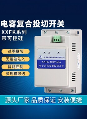上海威斯康XXFK-400V 60A80A单相分补电容器投切三相共补复合开关
