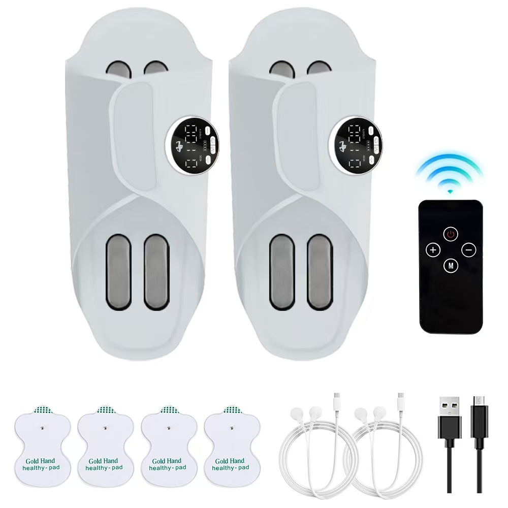 EMS脉冲足疗拖鞋脚底穴位针灸按摩仪家用电疗spa保健通经络按摩器