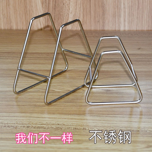 硅胶垫隔热垫支架防滑垫餐桌垫锅垫架餐具银色吐骨盘不锈钢收纳架