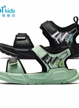 361度男童露趾凉鞋粘扣新品2026秋夏中大童沙滩运动鞋子K72632603
