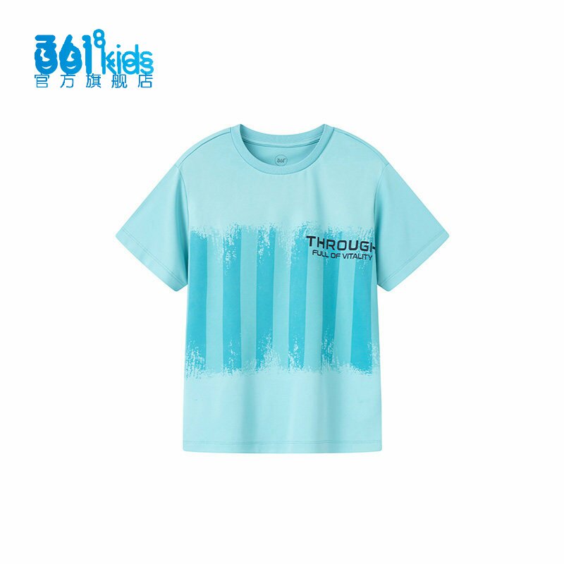 361男童休闲T恤衫新品2025秋夏速干短袖小学生运动半袖K52531220