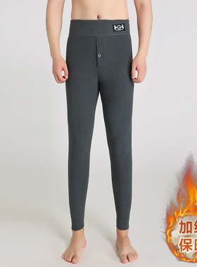 男士冬季加绒加厚大码保暖裤高腰秋裤冬季棉毛裤防寒打底裤长裤子