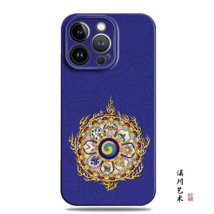 八吉祥佛文化新中式适用苹果16promax手机壳15软13小米14菲林华为p70艺术mate60荣耀200小众oppo一加vivo全包