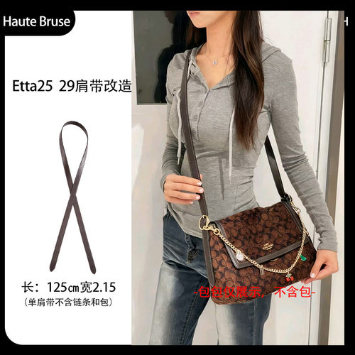 （不出售包包）适用于coach蔻驰Etta25/29包包替换肩带配件链饰