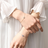 巷南 925纯银耳环恶魔之眼复古精致手链小巧气质土耳其饰品女