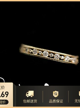 纯银14k金复古感通勤款风戒指