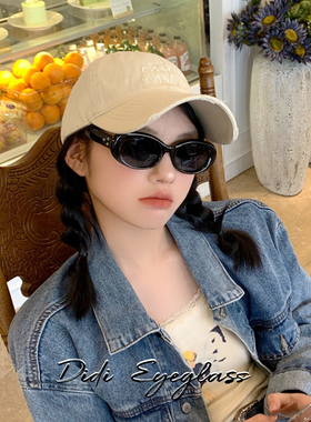 防晒防紫外线复古墨镜女款高级感