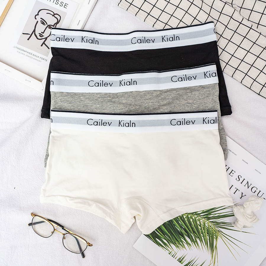 中性风酷帅大码包臀四角内裤女