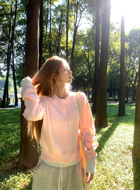 NECOYEP 2025春秋季美式宽松假两件针织开衫毛衣女慵懒显瘦短外套