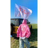 连帽卫衣男女宽松休闲百搭多巴胺帽衫 数字印花插肩袖 美式 NECOYEP