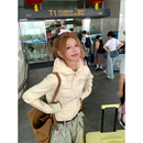 NECOYEP 美式基础款轻薄连帽保暖羽绒服女冬季休闲百搭防寒外套