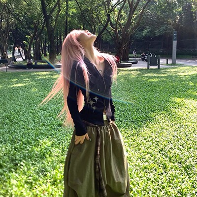 NECOYEP 美式复古简约修身连帽T恤秋季女修身正肩防晒开衫上衣