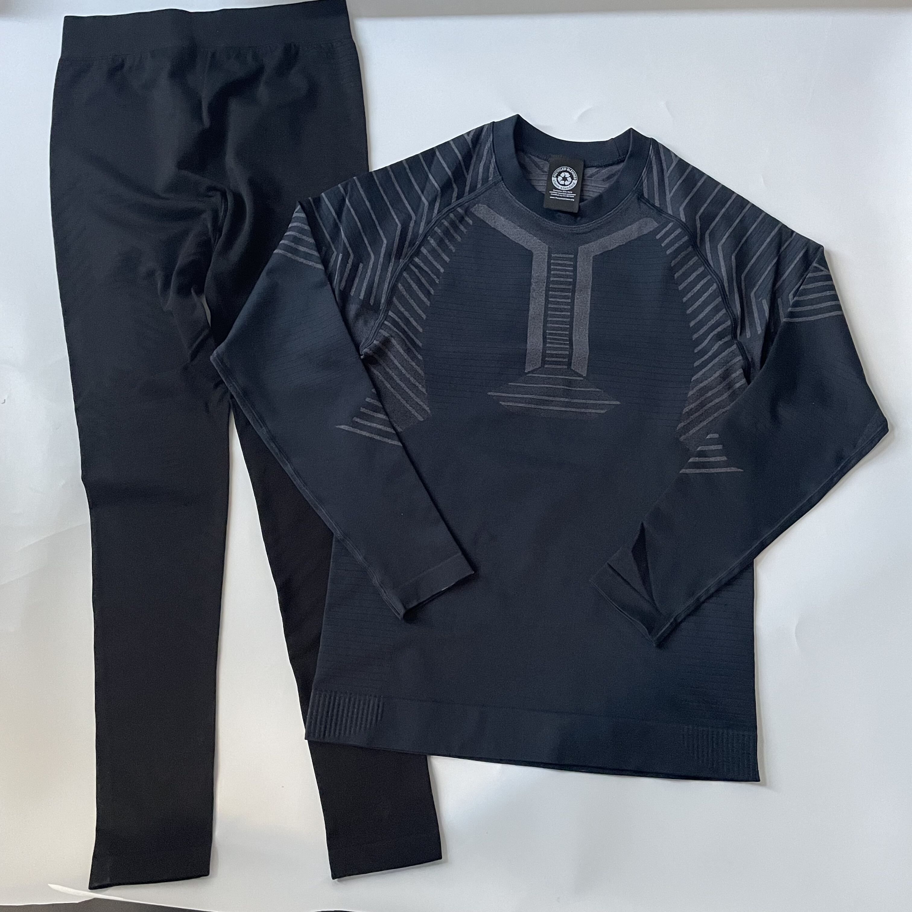 crivit男女排汗速干衣户外健身跑步运动紧身衣长袖滑雪套装混搭