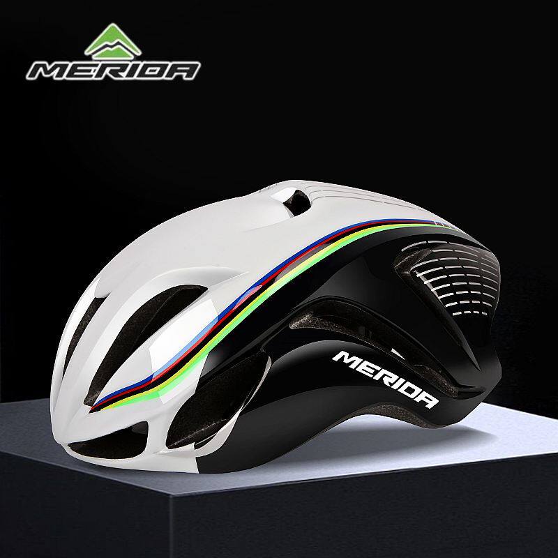 美利达自行车公路气动破风版骑行头盔一体成型男女安全帽单车装备