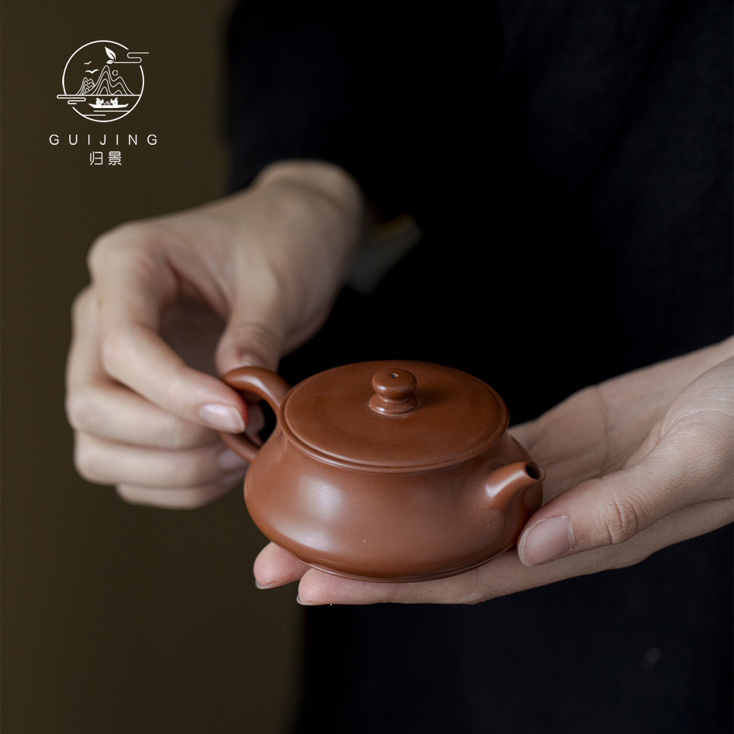 归景丨明炉丨潮州手拉壶紫砂壶全手工茶壶陶壶名家原矿冲茶壶高端