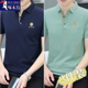 夏季 POLO衫 新款 韩版 翻领刺绣休闲T恤男 啄木鸟男士 潮流修身 短袖