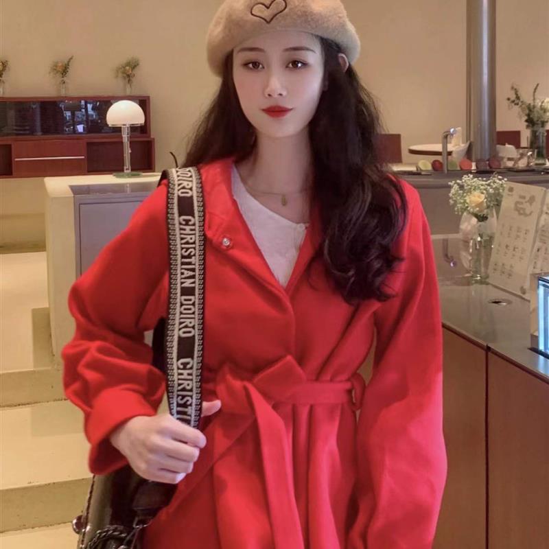 连帽短款时尚百搭呢子外套女士2025秋冬小个子斗篷韩版气质大衣潮