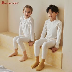 JOANNALONNG s23秋冬儿童A类VC慕斯绒远红外升温无骨家居服套 Kid