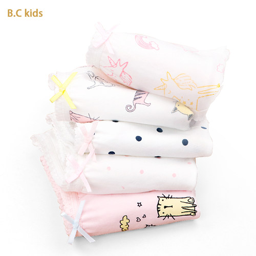 无荧光剂全棉透气女童内裤