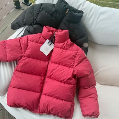 到170码 冬季新款 男女童立领短款鹅绒羽绒服外套可亲子 童装
