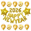元 2026happy 饰套装 year新年快乐气球装 旦跨年聚会背景墙布置 new