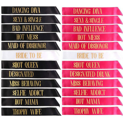 新娘单身派对装饰肩带bride