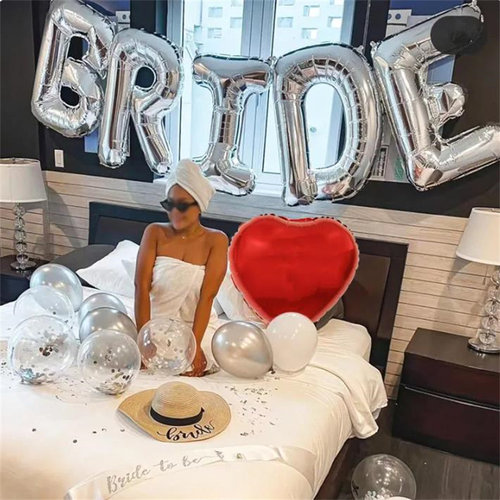 单身派对装饰气球bride