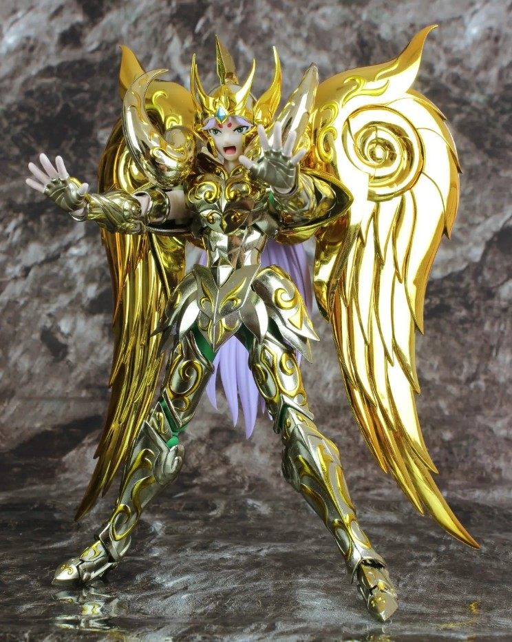 现货 MC神白羊座 黄金圣衣斗士神话EX神白羊座 穆先生 带圣衣架